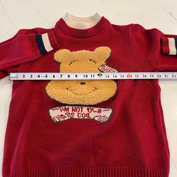 Vintage Winnie the Pooh Wool Sweater Size Medium - Picture 4 of 6